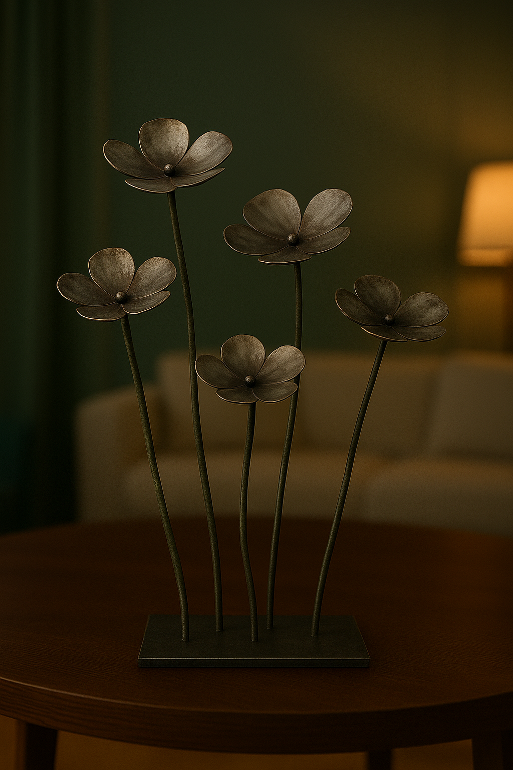 Sculpture florale étendue