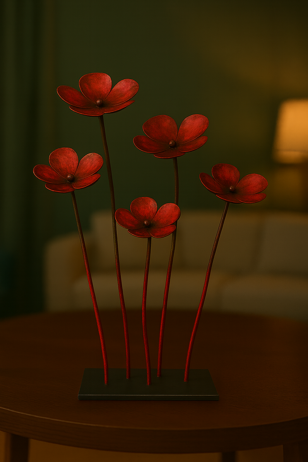 Sculpture florale étendue