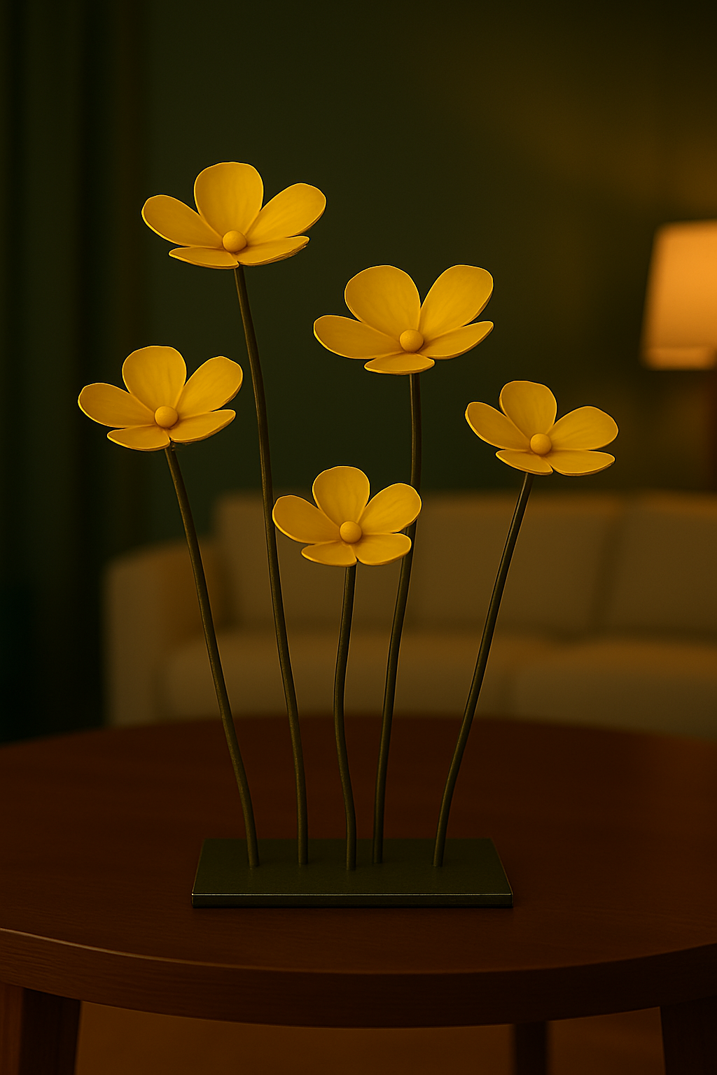 Sculpture florale étendue